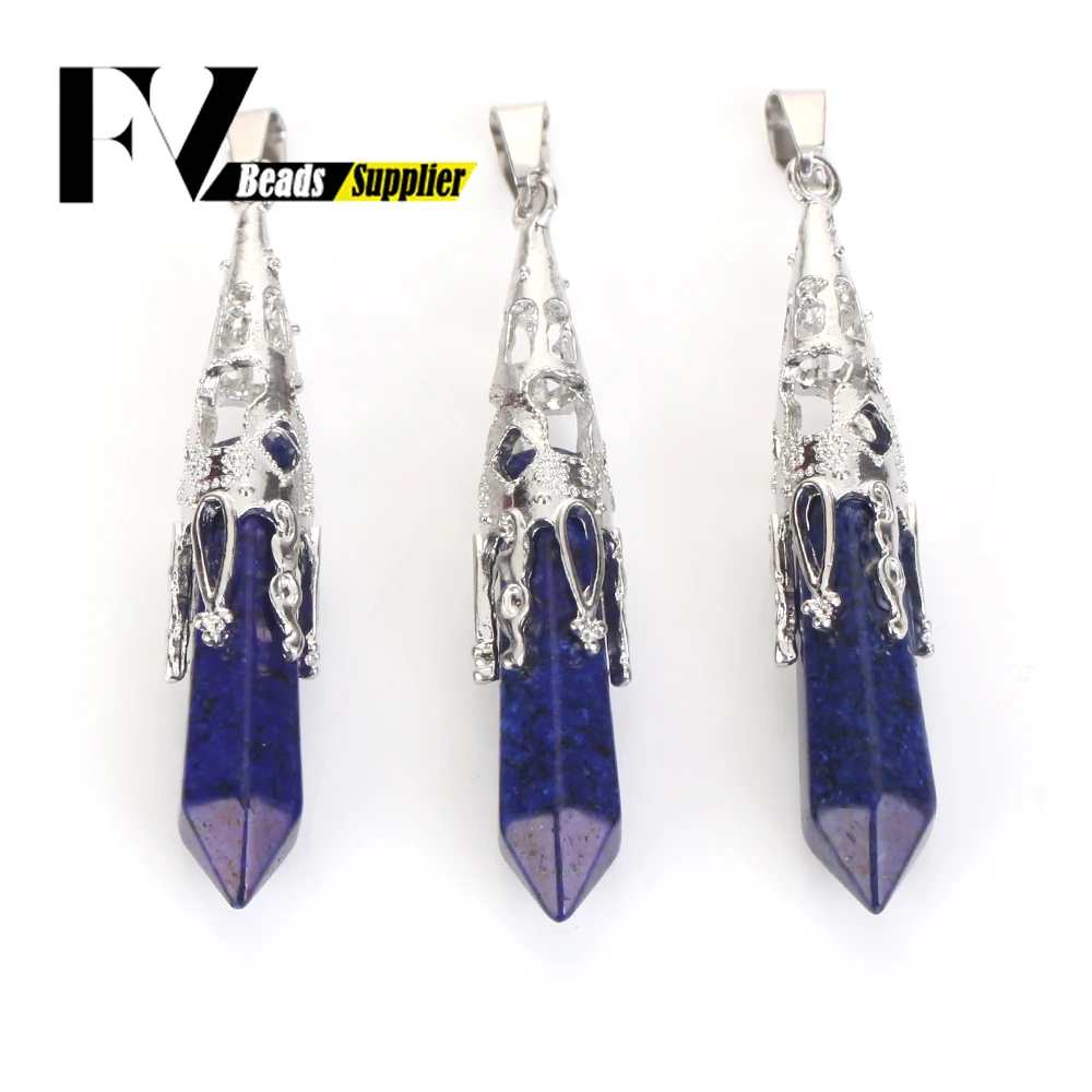 1 шт. 60 мм натуральный кристалл агат кварцевый камень бусины длинные подвески из