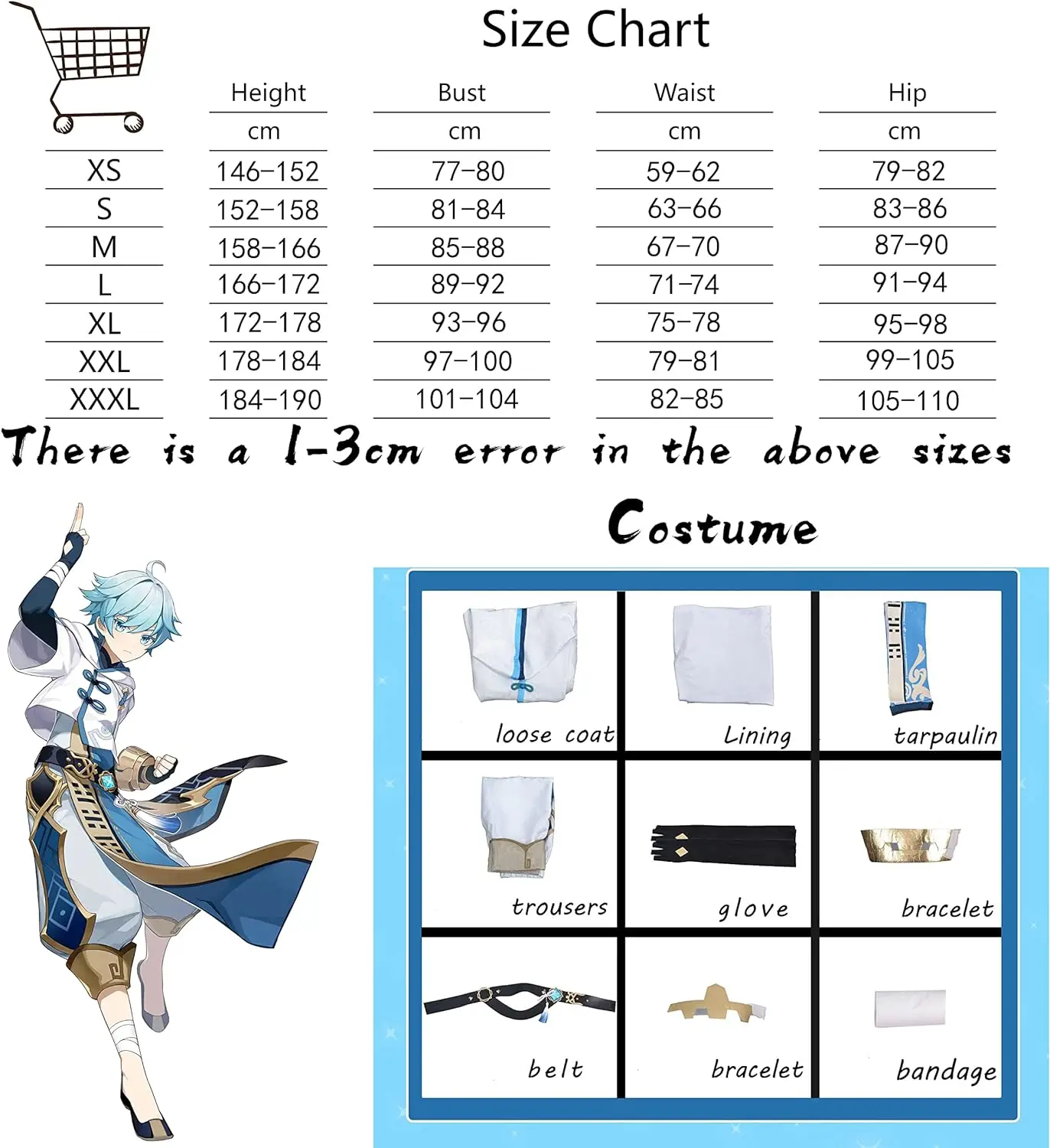 Аниме-Косплей Genshin Impact костюм чонгюнь для косплея униформа на Хэллоуин