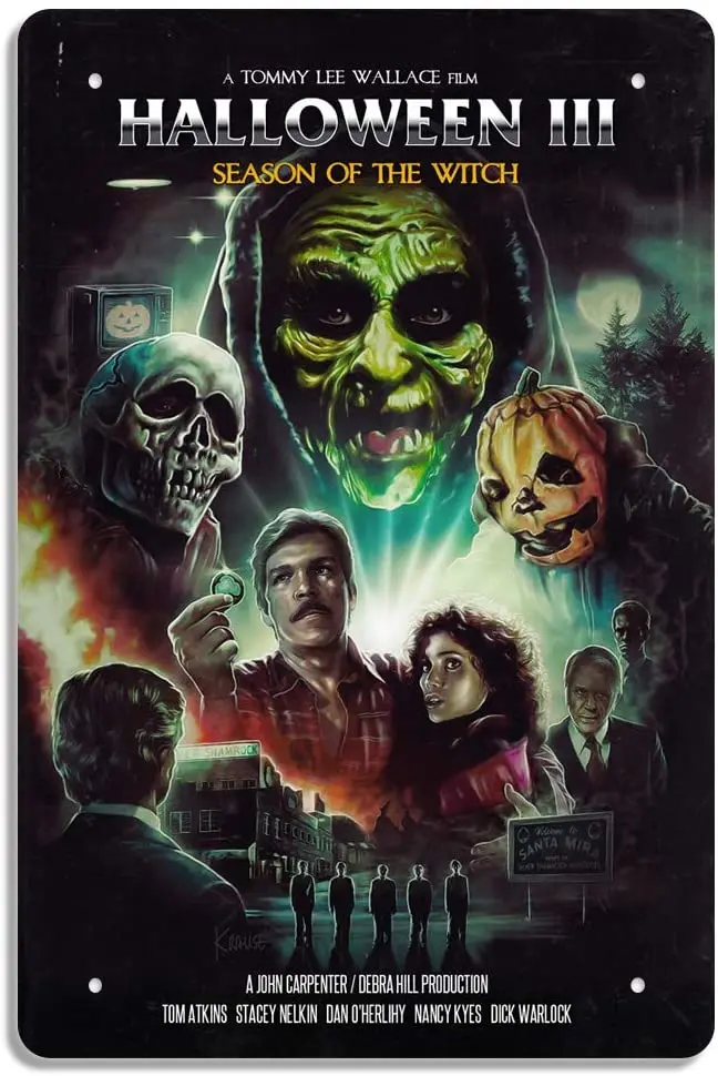 

Halloween 3 III Season of The Witch Retro Metal sign Vintage Horror Movie Poster Tin Sign House Wall Art Cabin Bar Cafe Decor