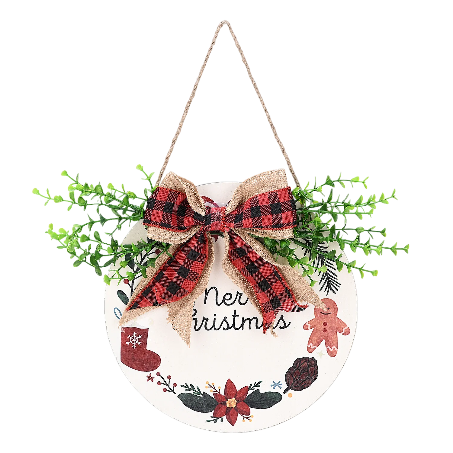 

Small Welcome Sign Door Wooden Bowknot Craft Wreath Hanging Pendant Spring Office Porch Living Decoration Ornament C