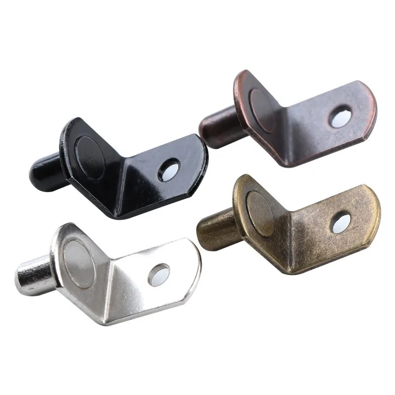 

20Pcs/Set Shelf Brackets Support Studs Pegs Metal Pin Shelves Seperator Fixed Cabinet Cupboard Glass Furniture Bracket Tool