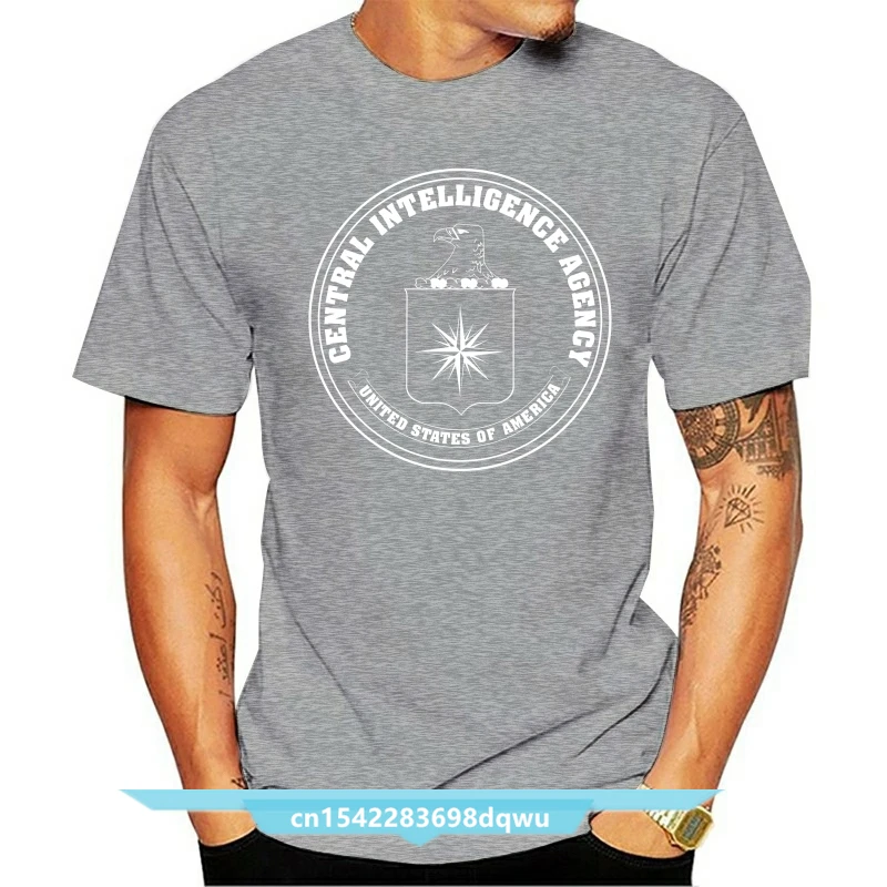 

Hot Sell 2021 Fashion CIA Central Intelligence Agency USA Navy Black Cotton T-shirt