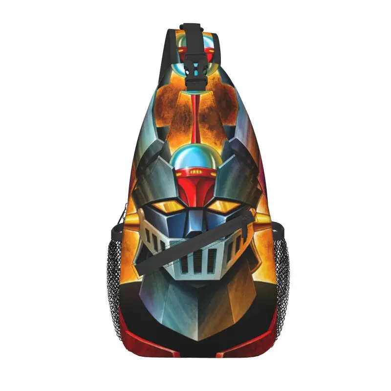 

Мужской рюкзак-слинг через плечо UFO Robot Mazinger Z, повседневная аниме сумка на плечо для путешествий