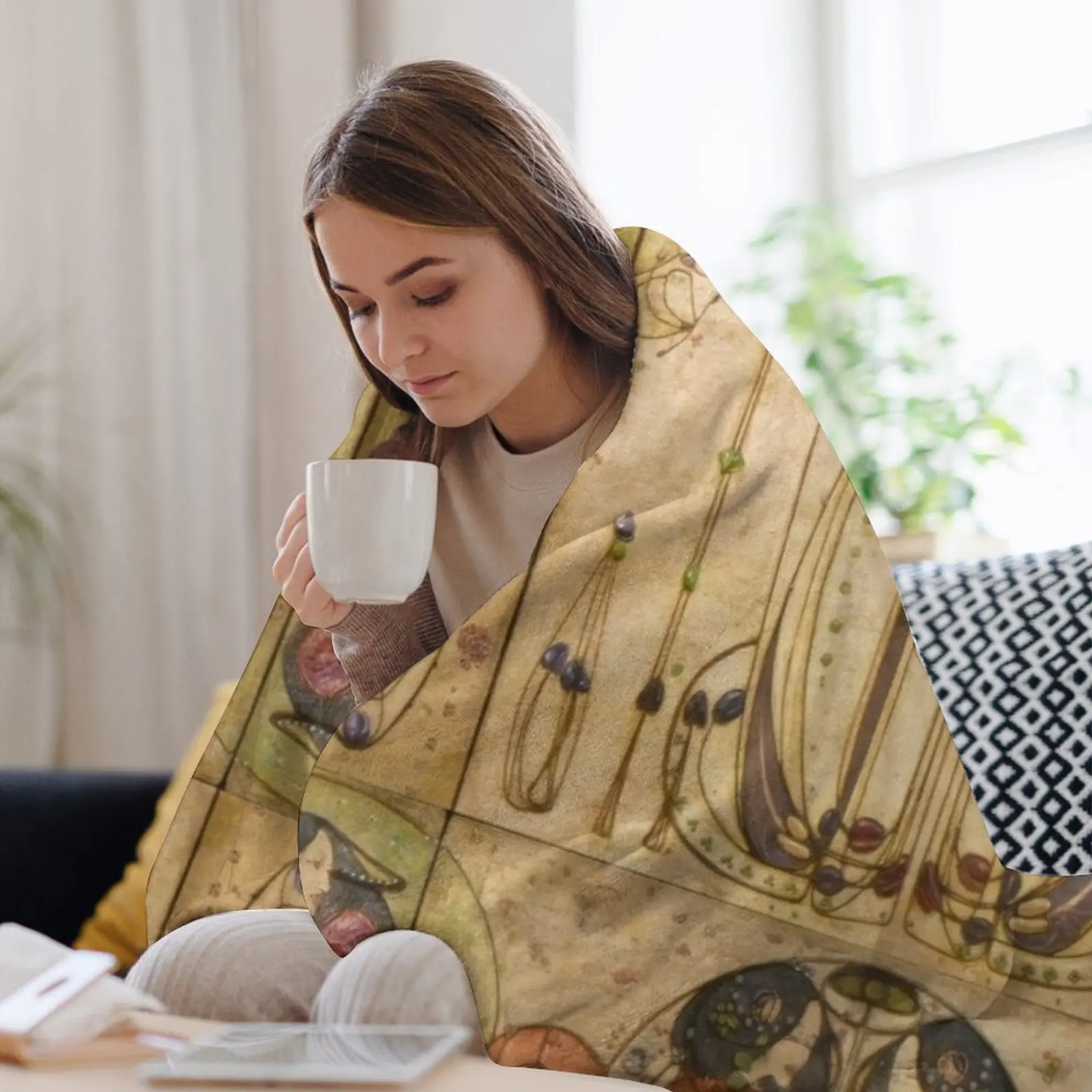 charles rennie mackintosh art nouveau картины произведения искусства принты Плед Свободные