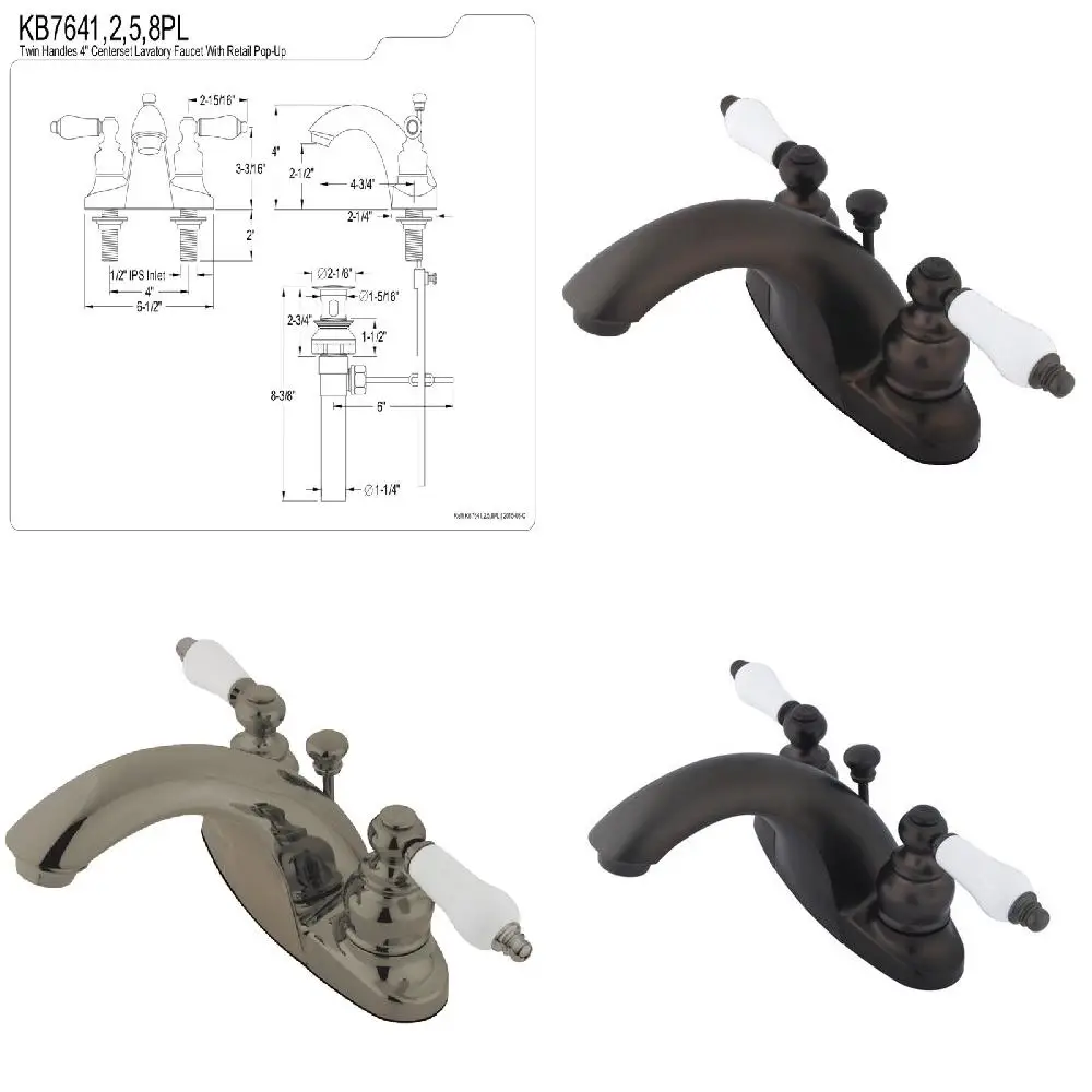 

fficient Use Elegant & Durable 4 In. Centerset Bathroom Faucet, Professional Installation for Efficient Use with a Stunning Oil