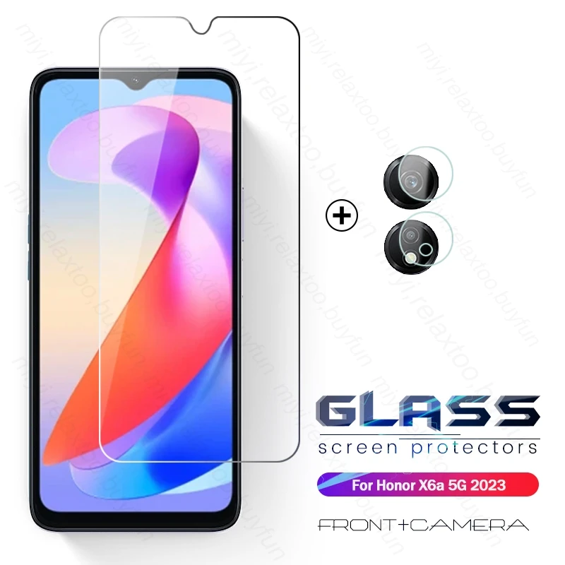 

Защита экрана для объектива камеры 2To 1, закаленное стекло для Honor X6a 5G 6,56 дюйма, Защитная пленка для телефона Honor X 6a X6a