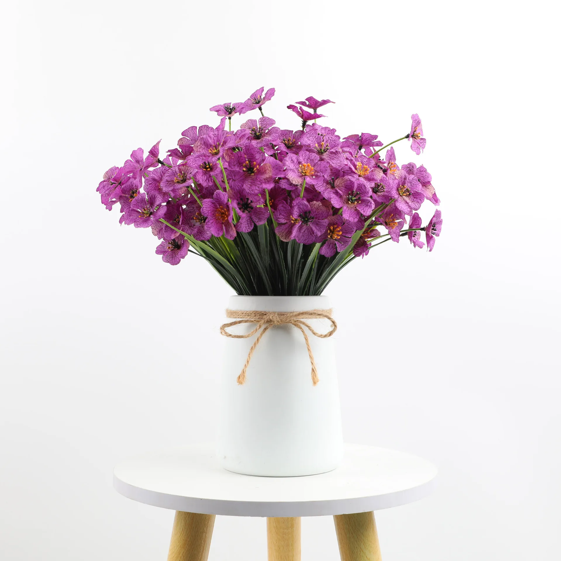 

Simulation Artificial Spring Grass Cloth Flower Simulation Violet Outdoor Garden Decoration Fake Flower