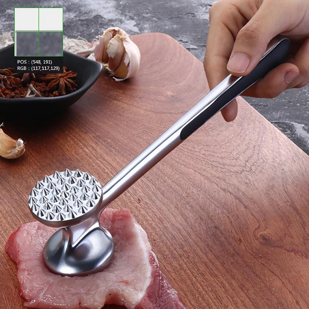 

Профессиональный молоток для мяса, 1 шт., портативный молоток для мяса с ручкой, игла для отбивания мяса, кухонные инструменты для мяса