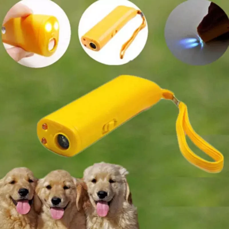 

NEW2022 Pet Dog Repeller Anti Barking Stop Bark Training Device Trainer LED Ultrasonic 3 In 1 Anti Barking Ultrasonic Without Ba