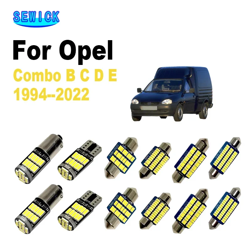 SEWICK светодиодные автомобильные фонари для Opel Vauxhall Combo B C D E 1994-2021 белый ледяной