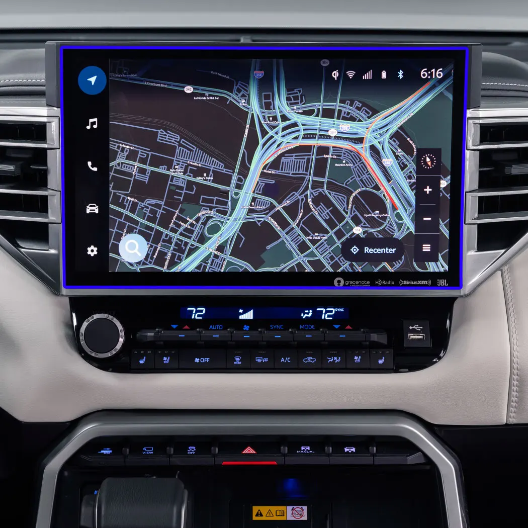

Защитная пленка из ПЭТ для Toyota Tundra 2022, 12,3 дюйма, автомобильная пленка для GPS-навигации, пленка для ЖК-экрана с защитой от царапин, аксессуары