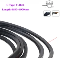 1pcs c445045004550 4900mm c type v belt black rubber triangle belt industrial agricultural mechanical transmission belt