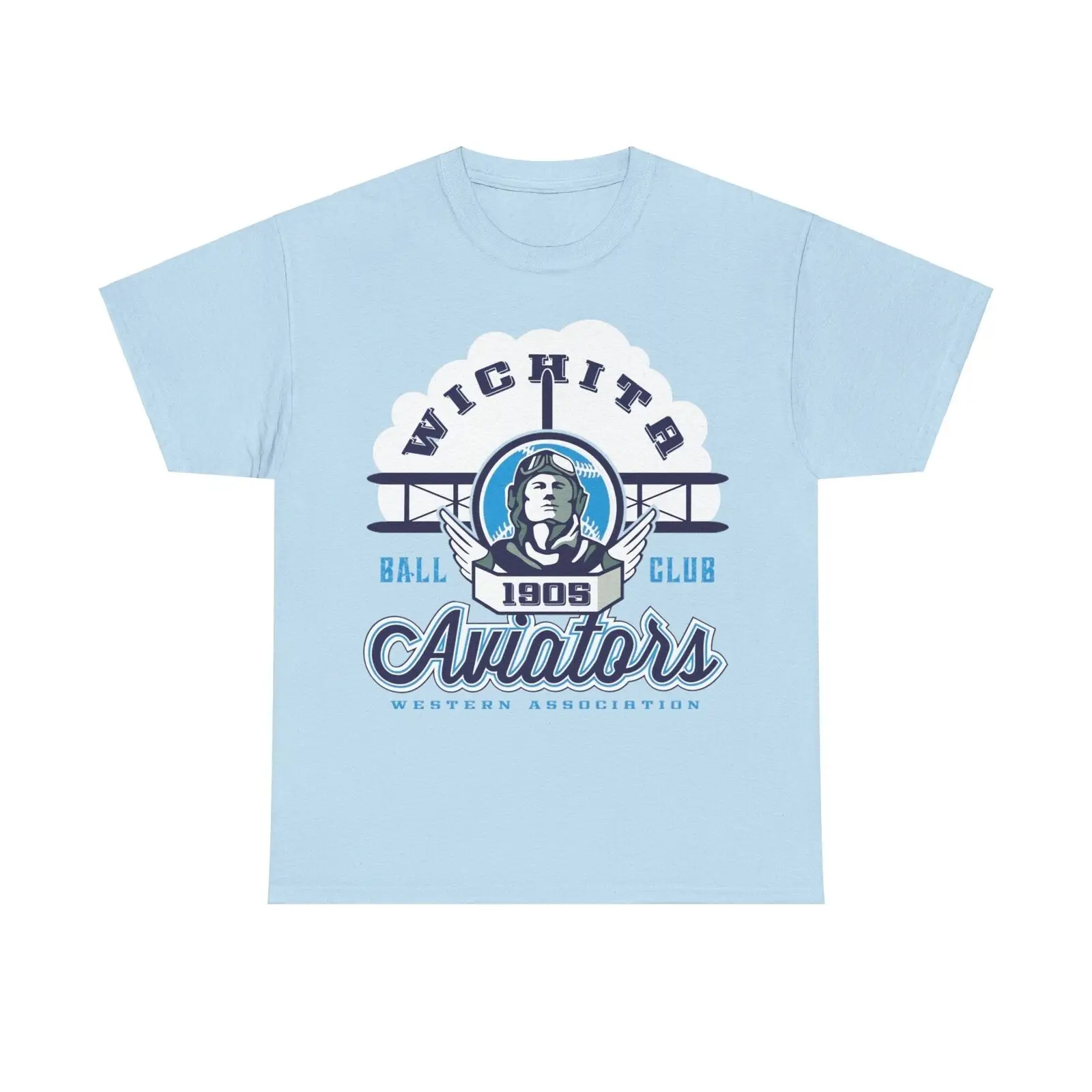 Бейсбольная Футболка из Канзаса Wichita Aviator Est 1905