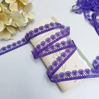 purple water soluble embroidery crown lace barcode diy clothes skirt headdress tote bag pocket trim handcraft sewing decoration