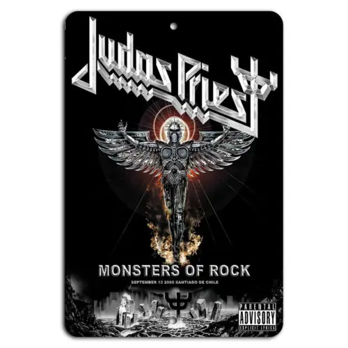 Металлический знак Judas Priest Monsters of Rock Santiago 2005