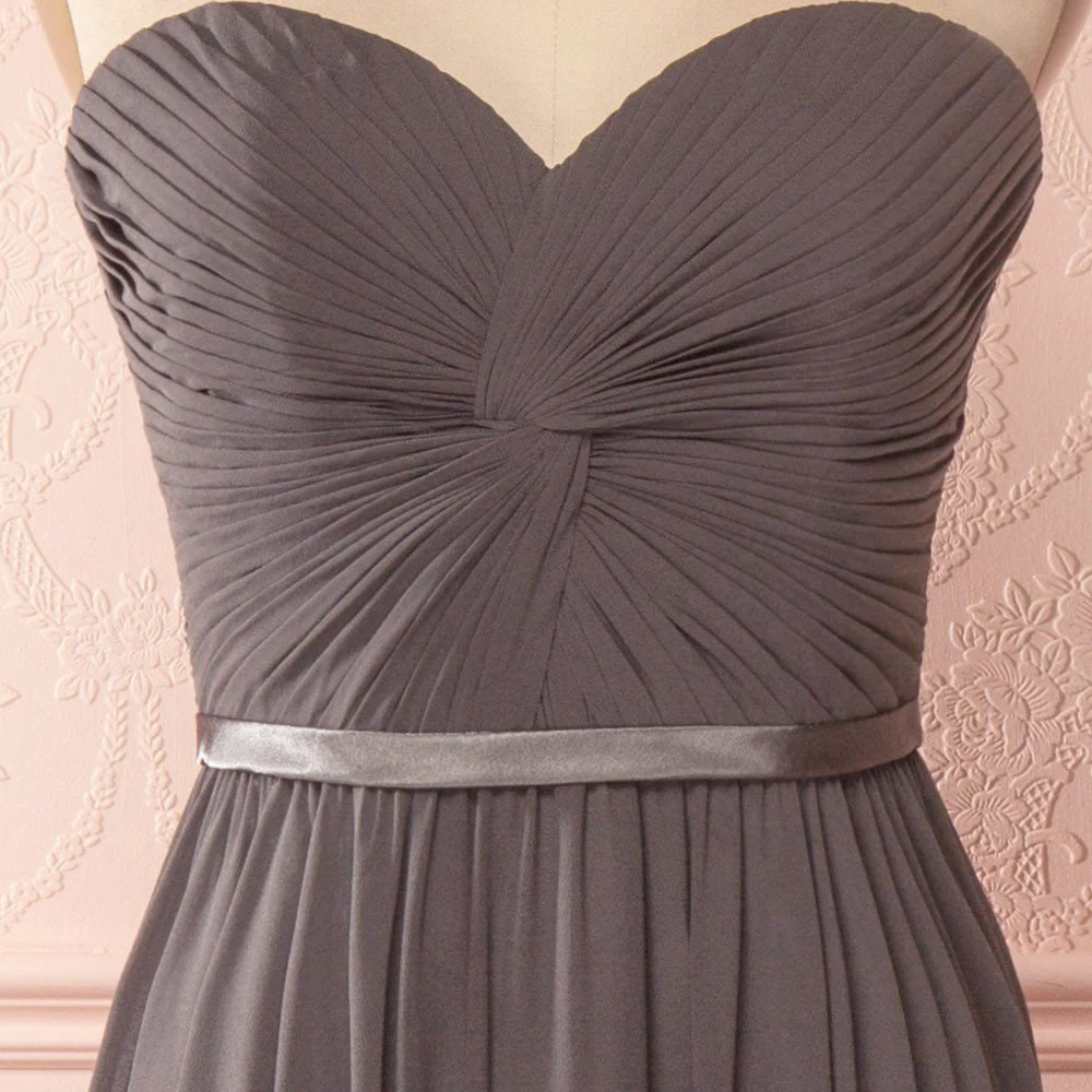 ENOUCH милое без бретелек ТРАПЕЦИЕВИДНОЕ ПЛАТЬЕ для подружки невесты Простые