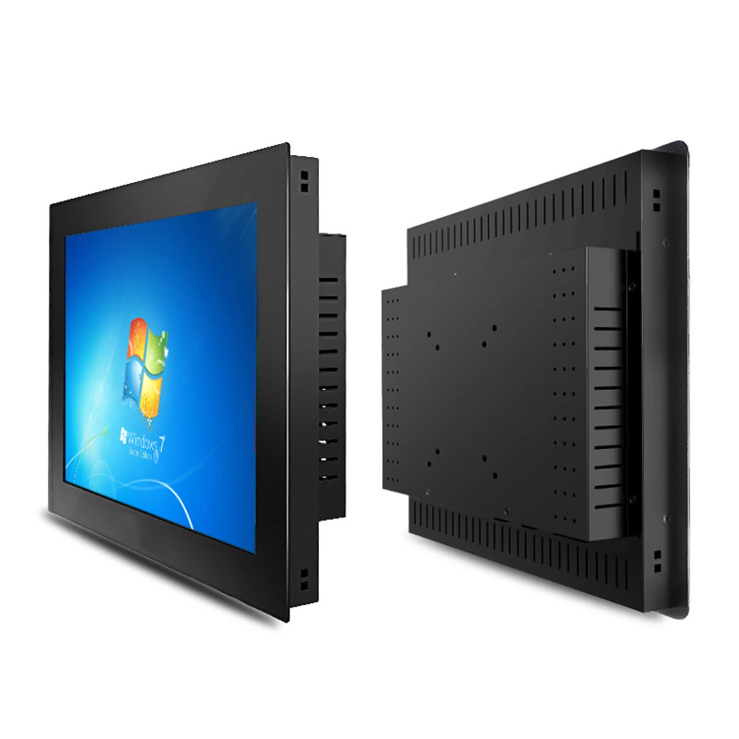 

10 12 15 17 Inch Industrial LCD Monitor Mini Panel Display with Resistive Touch Screen Buckle Embedded Install with HDMI VGA USB