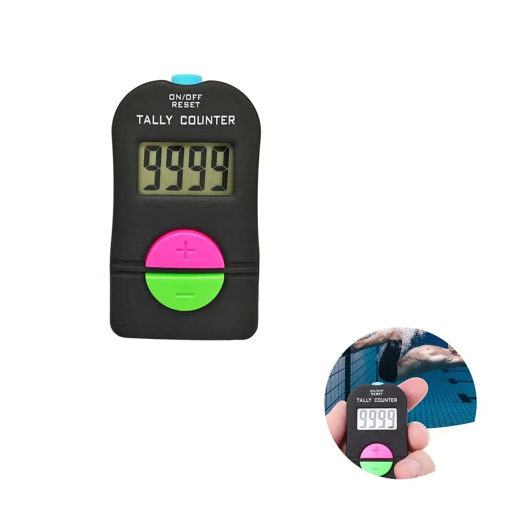 

Electronic Counter Add Or ABS Number Counters Clicker Powered Small Calculator Swimming Security Running Using