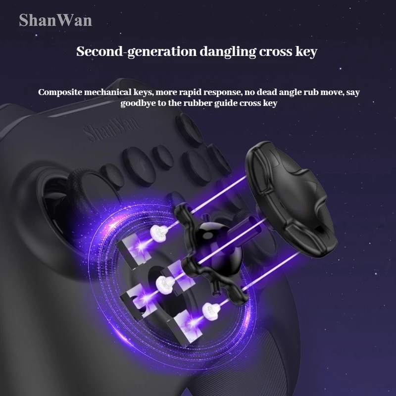 Фото ShanWan Q34u Мобильный телефон Игровой контроллер Обновление Двойные джойстики Tmr Двойные задние клавиши 4 режима Быстрое переключение Двойной джойстик Геймпад №4