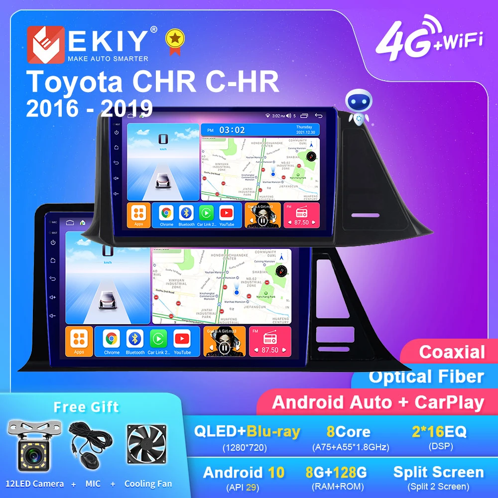 

EKIY T7 Android 10 Car Radio For Toyota CHR C-HR 2016 2017 2018 2019 Navi GPS Multimedia Video Player Auto Stereo Carplay DVD