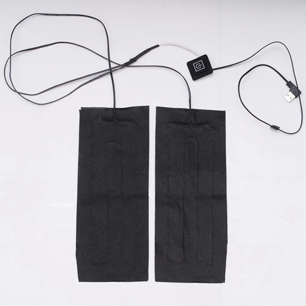 

USB Warm Paste Pads 2-in-1 Fast-Heating Mat Electric Heated Warmer Pad For Cloth Pants For Outdoor Camping Winter Activities