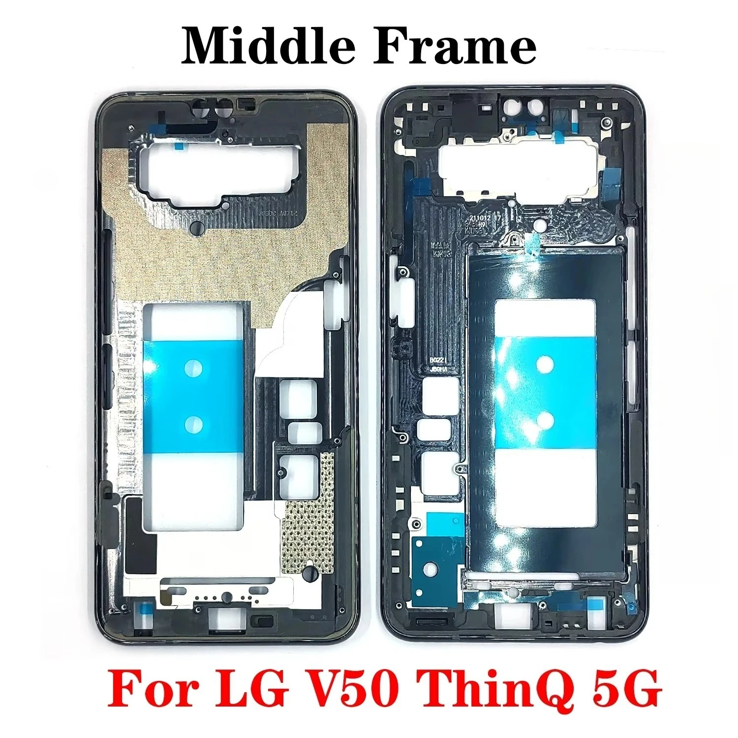Фото Средняя рамка лучшего качества для LG G7 G8 G8X V30 V35 V40 V50 V50S V60 ThinQ Velvet Wing 5G ЖК-дисплей, передняя рамка, рамка корпуса №4