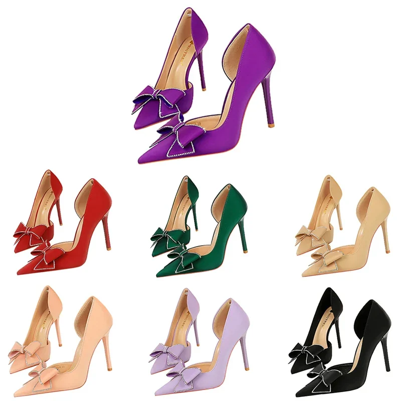 Женские Туфли-лодочки С Острым Носком На Высоком Каблуке 10 5 См