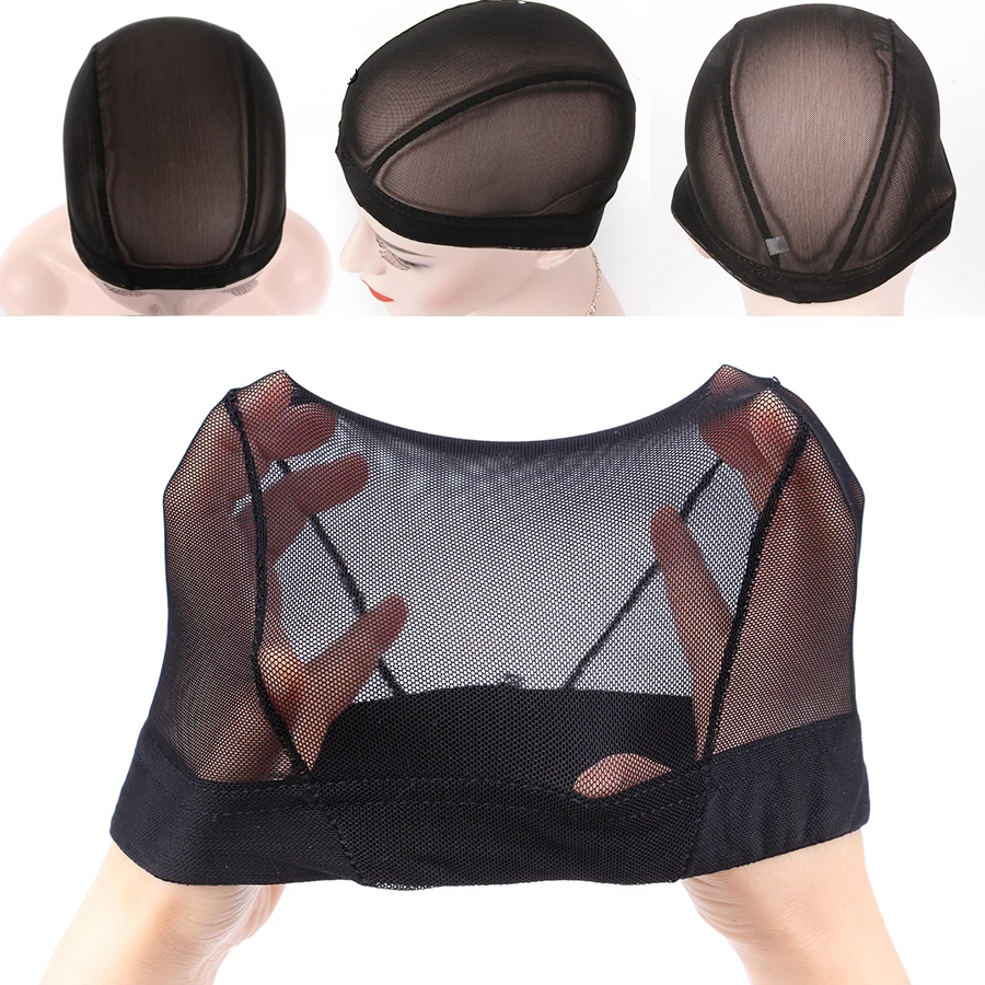 

Dome Cap For Making Wigs Good Quality Mesh Wig Cap Alileader Black Beige Nylon Hairnet New Wig Making Caps With Headband