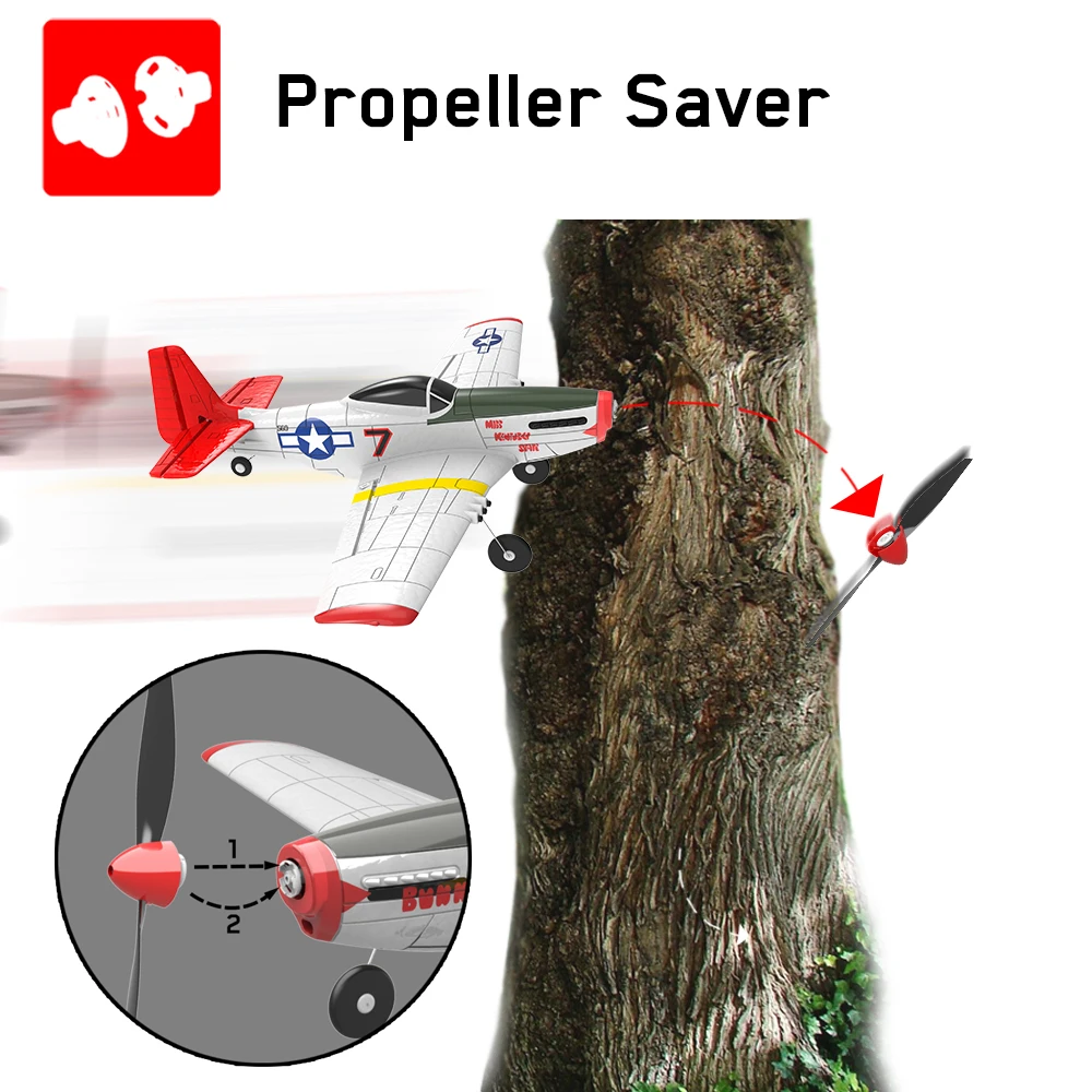 Volantex 768-1 P51D MUSTANG 750 мм 75 см Wingspan EPO 2 4 ГГц 4CH бесщеточный самолет с 6-осевой