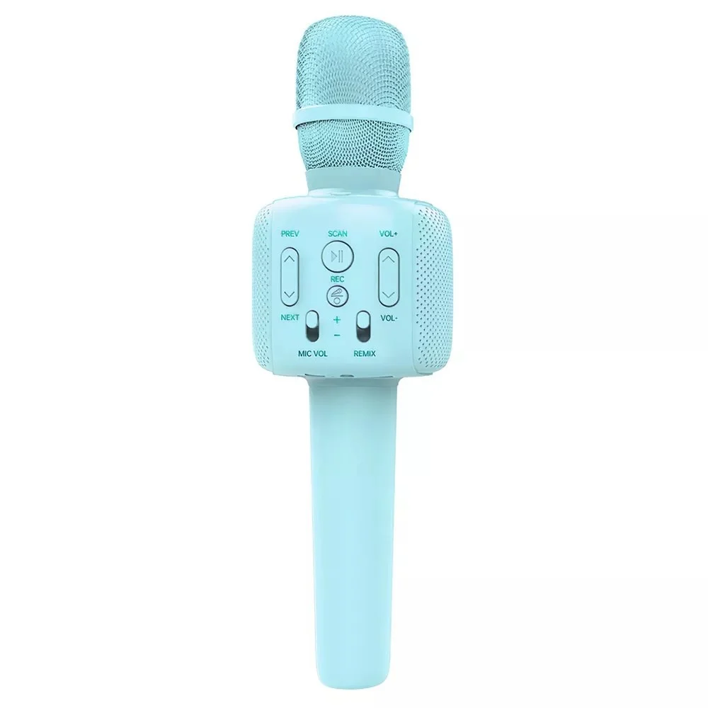 

Condenser Microphone 2 in 1 Wireless Bluetooth Handheld Speaker Portable Mic Home KTV Support SD Card for Phone Laptop Desktop