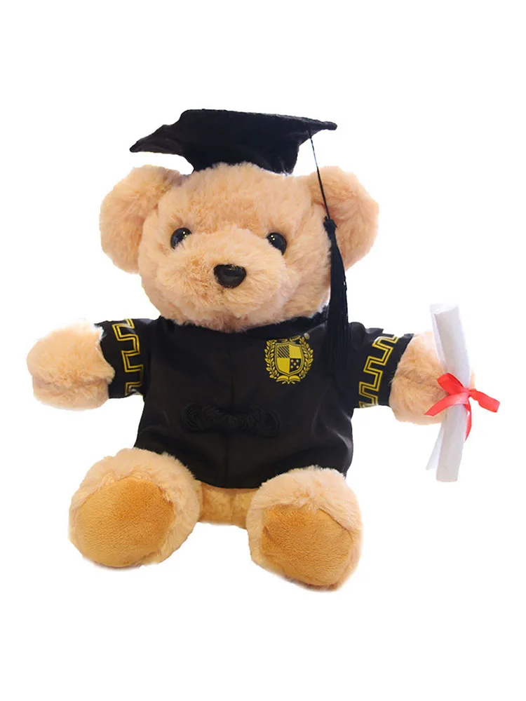 

Bear Doll in Graduation Outfit Animal Plushie Graduation Gift
