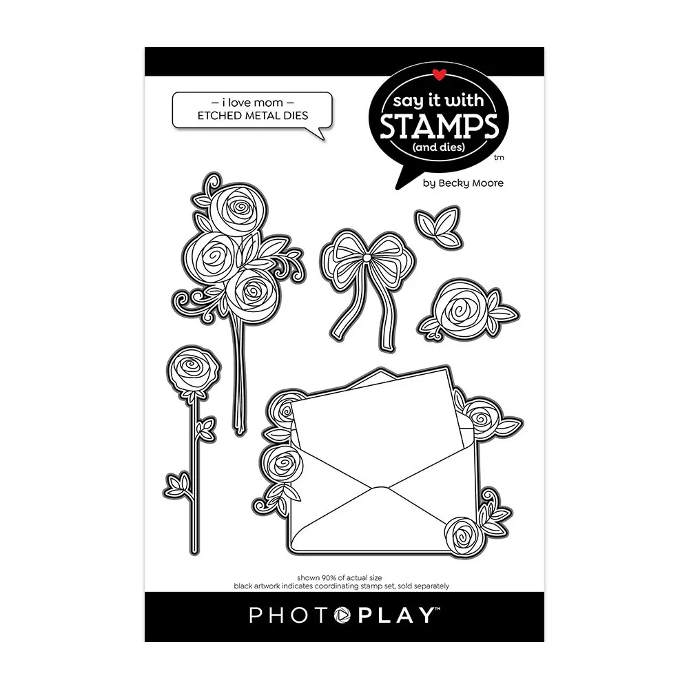 

I Love Mom Metal Cutting Dies And Stamps Stencil Scrapbook Diary Decoration Embossing Template Diy Greeting Card Handmade