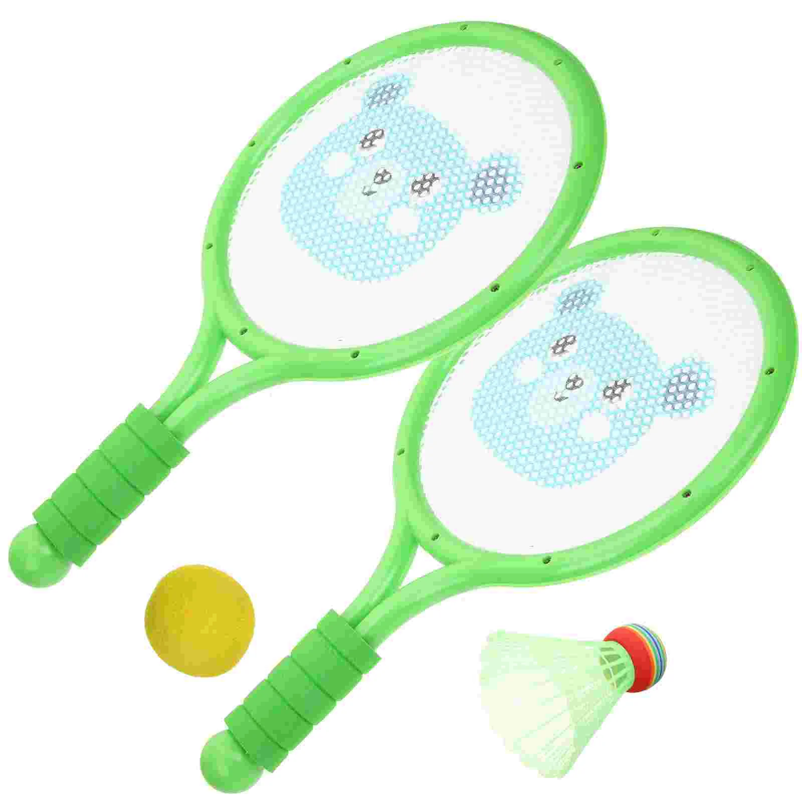 

Набор ракеток для бадминтона, детская теннисная игрушка, портативные ракетки, Спортивная Интерактивная сетчатая ракетка, детский мяч для игр на открытом воздухе