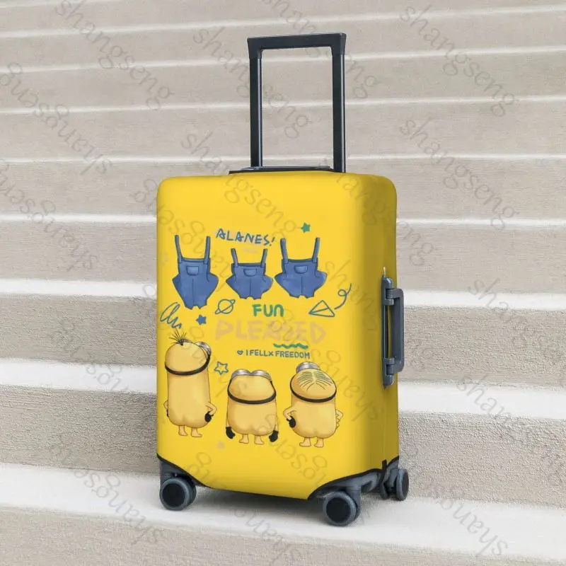 Забавный аниме с принтом утолщенный чехол для багажа эластичный пылезащитный на