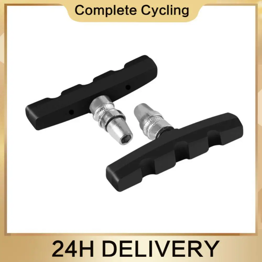 

Bicycle Brake Leather Brake Sensitivity Black Cycling Accessories Bike Brake Pads Rapid Drainage Raw Rubber Bicycle Brake Pad