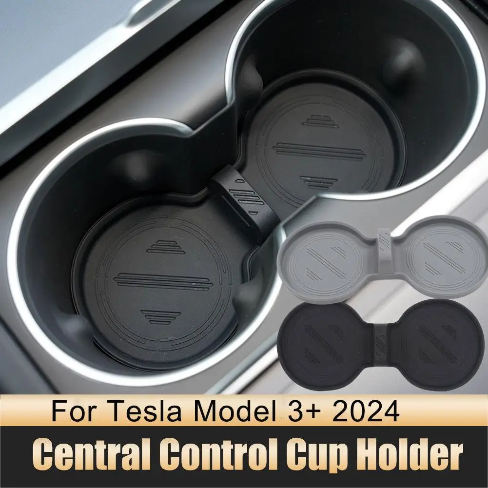 

Водонепроницаемый силиконовый коврик для чашки Tesla Model 3 2024, аксессуары для интерьера Highland, Нескользящие подставки, подставки для напитков, Прямая поставка