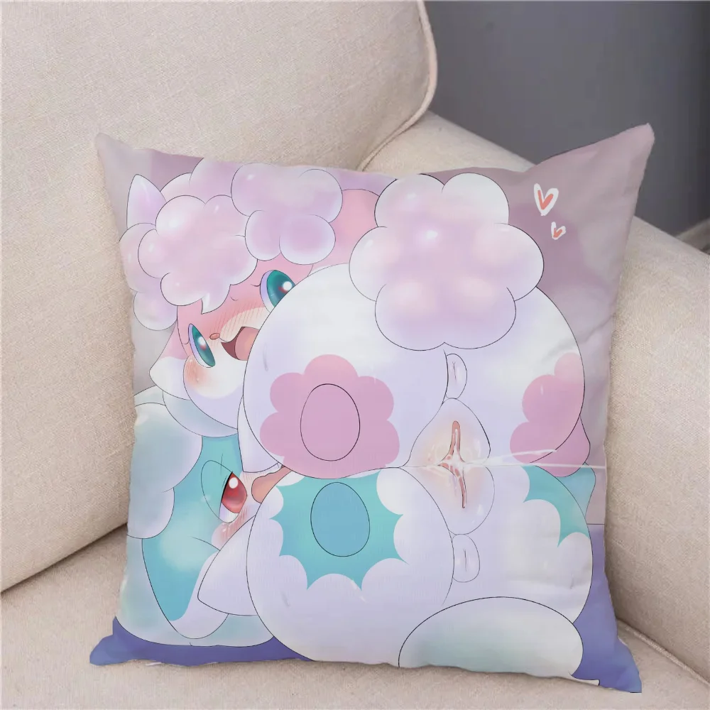 Himitsu No Cocotama Декоративные Наволочки 45x45 См Полиэстер Хлопок Жаккардовый Клетчатый