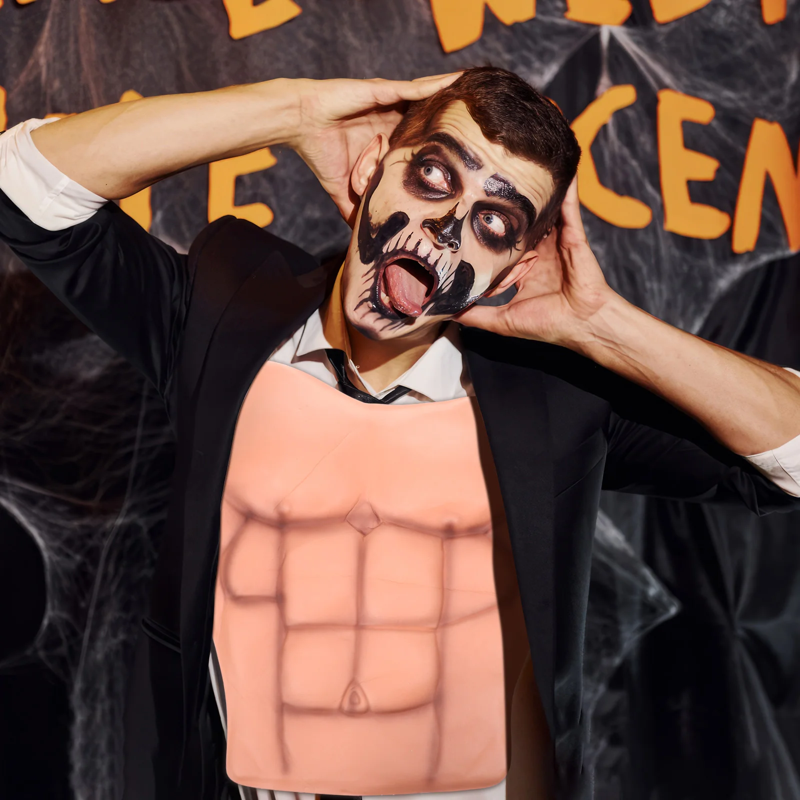 Поддельный реквизит для бара вечерние мужские мышечные костюмы костюм взрослых