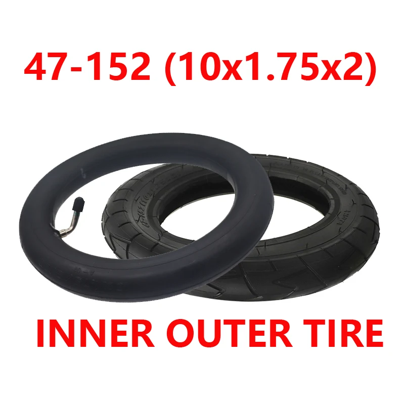 

10-дюймовая внутренняя трубка 10x1,75x2 (547-152) внешняя шина, для электрического скутера, детский велосипед, детали детской коляски