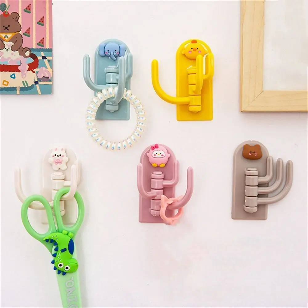 

Three Hooks Strong Adhesive Wall Mounted No Marking Cartoon Dog Sticky Hook Storage Rack Wall Hook Key Hook
