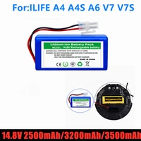 18650 battery pack 14 8v 3200mah lithium battery for ilife a4 a4s v7 a6 v7s plus robot vacuum cleaner ilife 4s 1p full capacity