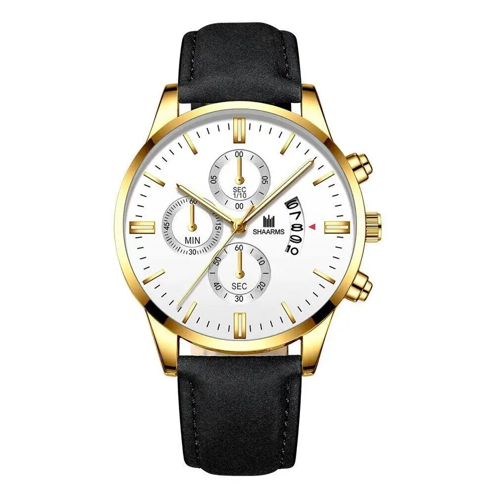 

Luxury Watches Mens Top Brand Clock Wrist Watch Male Leather Calendar Quartz Watch Hodinky Relogio Masculino Erkek Kol Saati