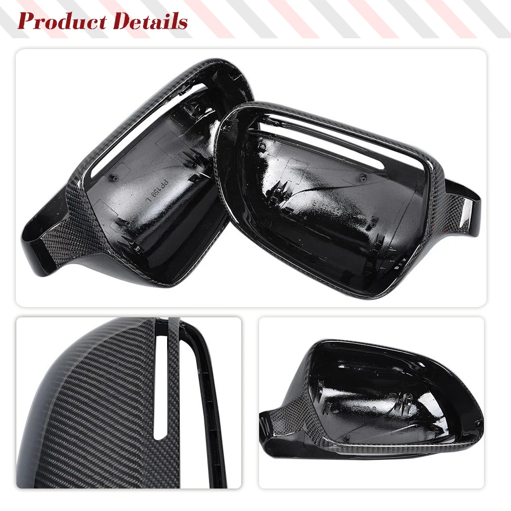 Крышка зеркала для Audi A4 B8 S4 2008-2011 Q3 2011UP A6 2008-2010 крышки зеркал из углеродного
