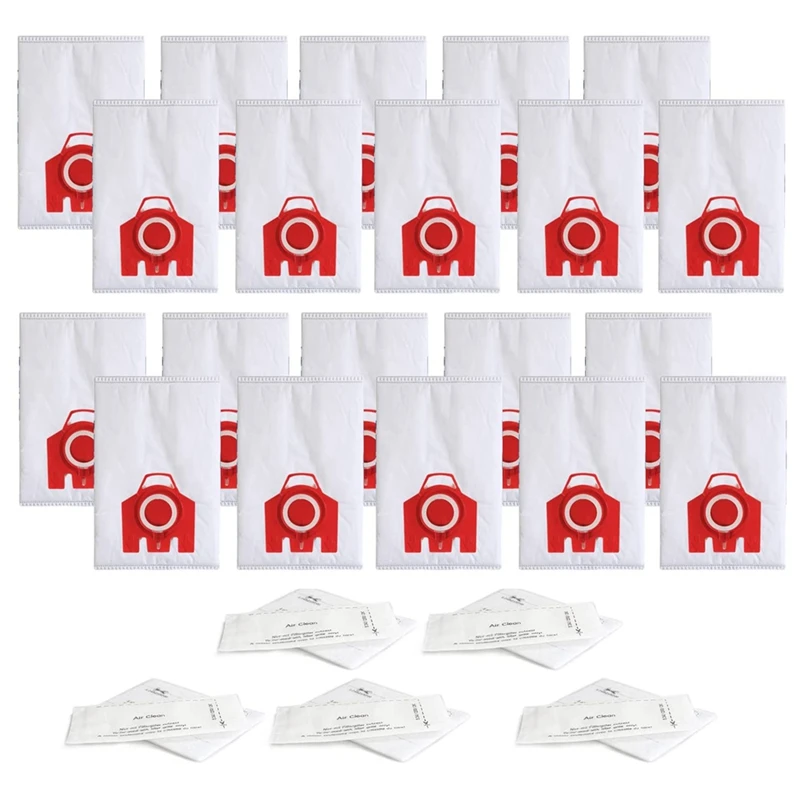 

20Pack Replacement FJM 3D Efficiency Dust Bag For Miele S200,S300,S600,S4 S6 Compact C2 C1 Serie Canister Vacuum Cleaner