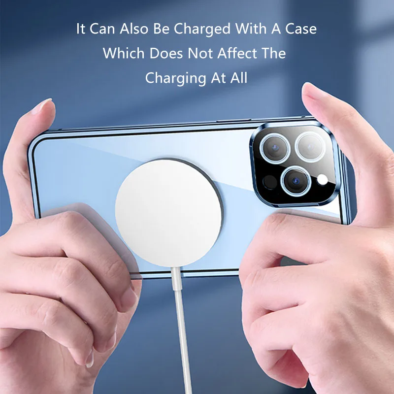 For iPhone 14 13 12 11 Pro Max Anti-Peep Privacy Magnetic Adsorption Double Sided Glass With Camera Lens Protect Film Case Cover