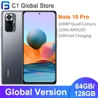 Смартфон Xiaomi Redmi Note 10 Pro, 64 ГБ128 ГБ, камера 732 МП, Snapdragon 120G, NFC, AMOLED дисплей Гц