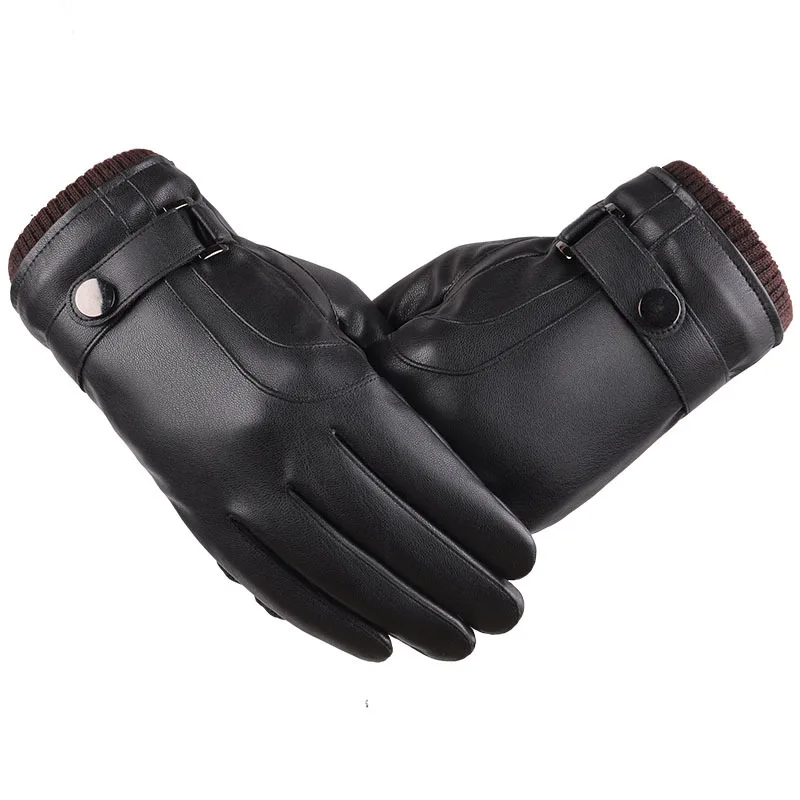Men's Gloves Black Winter Mittens Keep Warm Touch Screen Windproof Driving Guantes Male Autumn Winter PU Leather Gloves Business 5 Men's Gloves Black Winter Mittens Keep Warm Touch Screen Windproof Driving Guantes Male Autumn Winter PU Leather Gloves Business 5