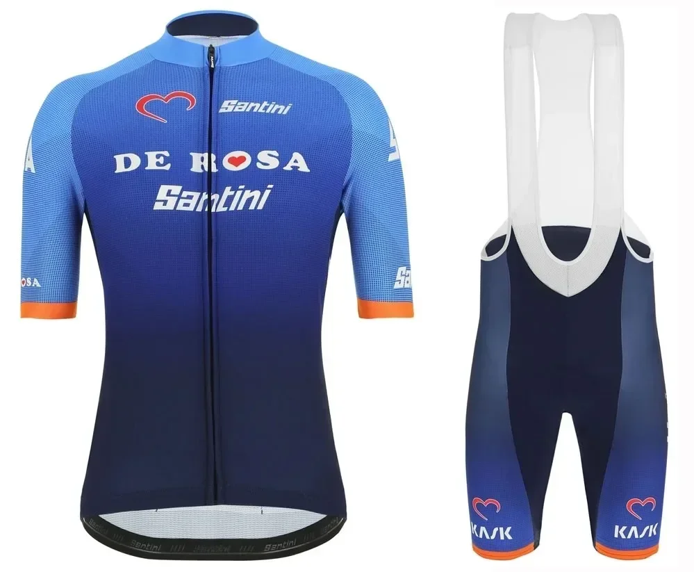 2019 синий велосипедный трикотаж с короткими рукавами короткие комплекты