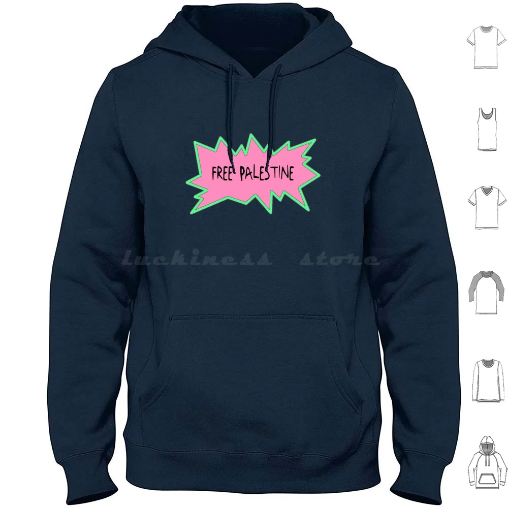 

Free Palestine Style Hoodie cotton Long Sleeve Free Palestine Palestine The Resistance Resistance Resist Palestinian