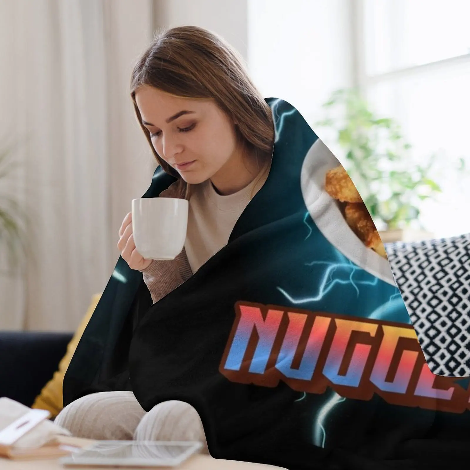 Куриные наггетсы забавные хэви-метал рэп-бутлег-стиль куриные в стиле ретро